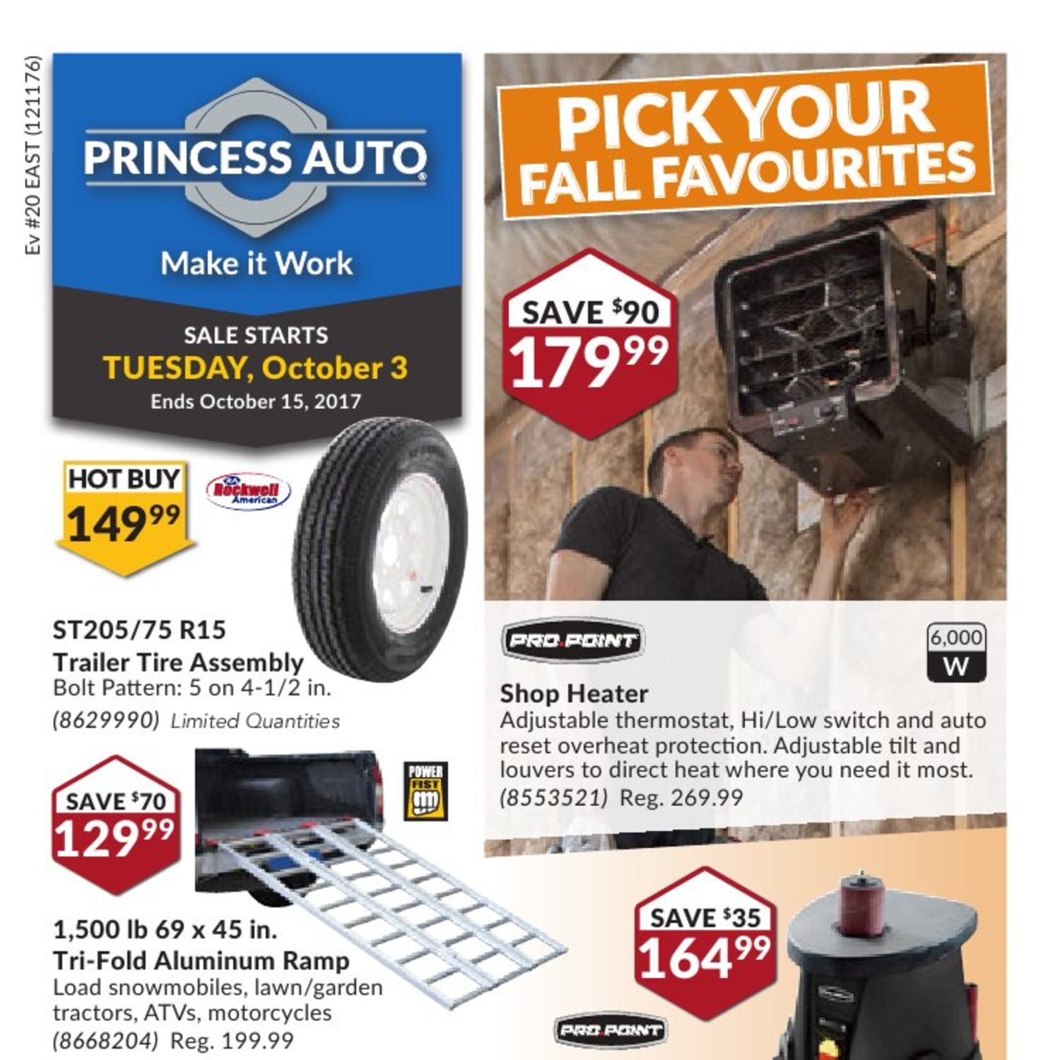 Princess Auto Weekly Flyer Make It Work Pick Your Fall