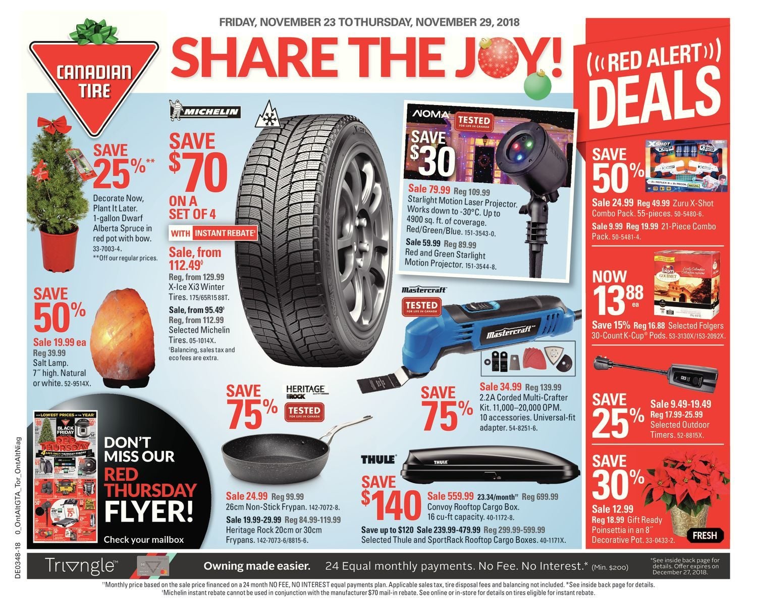 Canadian Tire Weekly Flyer Weekly Share The Joy Nov 23 29
