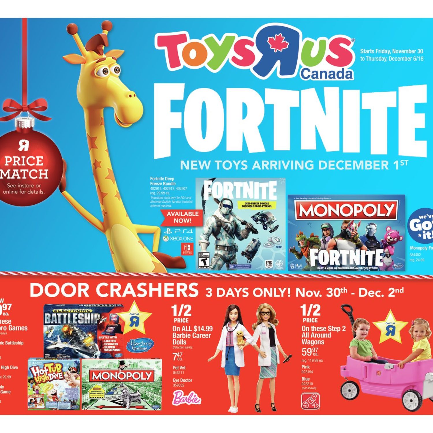 Toys R Us Weekly Flyer Weekly Fortnite Nov 30 Dec 6 - roblox island royale floss roblox free walk animation