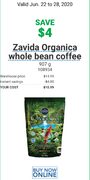 Costco Zavida Organica Coffee Beans 2lbs $10.99