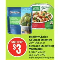 Healthy Choice Gourmet Steamers Or Swanson Steamfresh Vegetables