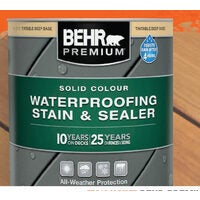 Behr Premium Solid Colour Waterproofing Stain & Sealer 