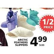 Arctic Feathers Slippers - $4.99 (50% off)