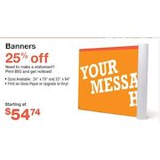 Banners - From $54.74 (25% off)