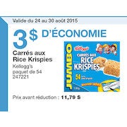 Kellogg's Rice Krispies Squares - ($3.00 Off)