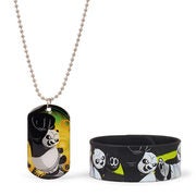 Kids Kung Fu Panda Necklace And Snap Bracelet Set - $6.99 ($7.96 Off)