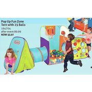 little tikes pop up fun zone tent