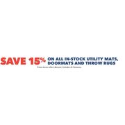 All In-Stock Utility Mats,Doormats And Throw Rugs - 15% off
