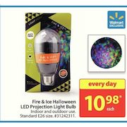 Fire & Ice Halloween LED Projection Light Bulb - $10.98