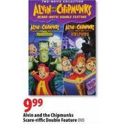 Alvin And The Chipmunks Scare-Riffic Double Feature DVD - $9.99