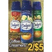 International Delight Coffee Creamers - 2/$5.00