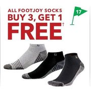 All Footjoy Socks - Buy 3, Get 1 Free