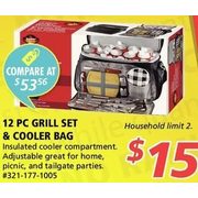 Grill Set & Cooler Bag  - $15.00
