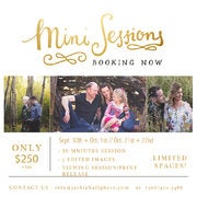 Fall Mini Sessions! $250.00. Limited Spaces.
