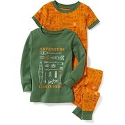 3-piece "adventure Starts Here" Graphic Sleep Set For Toddler & Baby - $19.50 ($5.44 Off)