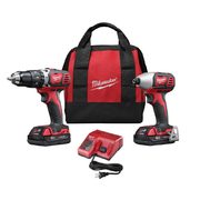 Milwaukee M18 Cordless Lithium-Ion Hammer Drill and Impact Driver Kit - $228.00 ($91.00 off)