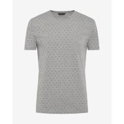 Allover Print T-shirt With Solid Pocket - $9.98 ($14.97 Off)