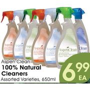 Aspen Clean 100% Natural Cleaners  - $6.99