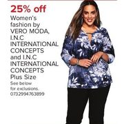 Women's Fashion by Vero Moda, I.N.C International Concepts and I.N.C International Concepts Plus Size - 25% off