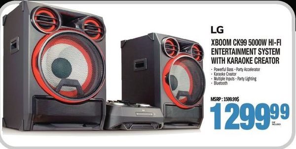 CK99 in by LG in - LG XBOOM 5000W Hi-Fi Entertainment System with Karaoke  Creator