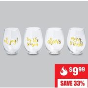 Be Merry Stemless Wine Glass - $9.99 (33% off)