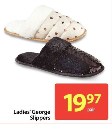 george ladies slippers