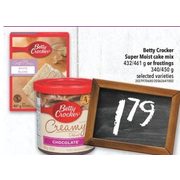 Betty Crocker Super Moist Cake Mix Or Frostings - $1.79
