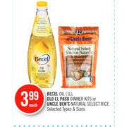 Becel Oil, Old El Paso Dinner Kits Or Uncle Ben's Natural Select Rice - $3.99