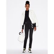 Perforated Leather Biker Jacket - $256.00 ($257.00 Off)