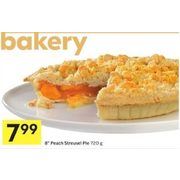 8" Peach Strusel Pie - $7.99