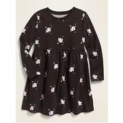 Printed Jersey Fit & Flare Long-sleeve Dress For Toddler Girls - $12.00 ($7.99 Off)