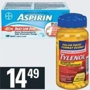 Aspirin Tabs, Aleve Caps or Tylenol Arthritis EZP - $14.49