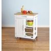 For Living Kitchen Cart With Wooden Top - $199.99 (Up to 30% off)
