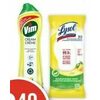 Lysol Disinfecting Wipes, Toilet Bowl Cleaner or Vim Household Cleaners - $2.49