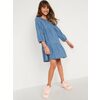 Long-Sleeve Tiered All-Day Jean Dress For Girls - $29.97 ($13.02 Off)