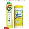 Lysol Disinfecting Wipes, Toilet Bowl Cleaner or Vim Household Cleaners - 2/$6.00
