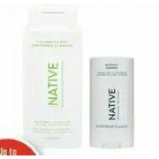 Native Paraben Free Deodorant or Body Wash - Up to 20% off