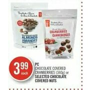 PC Chocolate Covered Cranberries Or Chocolate Covered Nuts - $3.99