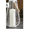 Hampton Bay Metal Lantern With Natural Rope Handle - $27.98
