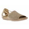 Shelly Taupe Perforated Leather Slip-on Sandal By Earth - $89.95 ($40.05 Off)
