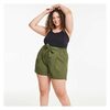 Women+ Linen-blend Short In Dark Green - $16.94 ($7.06 Off)