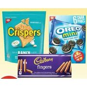 Cadbury Fingers, Christie Crispers Snack Crackers or Kids Cookies - 2/$6.00