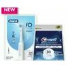 Oral-B Io3 Rechargeable Toothbrush, Crest 3dwhite Whitestrips With Light Kit or Whitening Emulsions Apply & Boost With Light Kit  