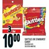 Skittles Or Starburst Candy - 3/$10.00