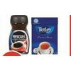 Tetley Tea or Nescafe Instant Coffee  - $4.99