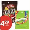 M&M's, Skittles or Starburst Candy - $4.29