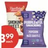 Hardbite Handcrafted-Style Chips or Purplesful Snacking Ready-to-Eat Popcorn - $3.99